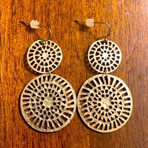 Beautiful gold earrings
